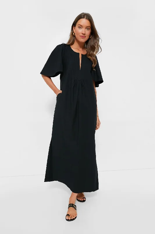 Flash Sale – Act Fast!Black Finley Flutter Sleeve Maxi Dress
