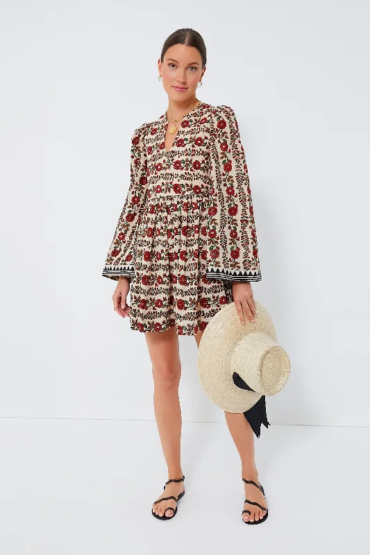 Your Dream Deal is Here!Brown Maple Short Savannah Climbing Ivy Dress