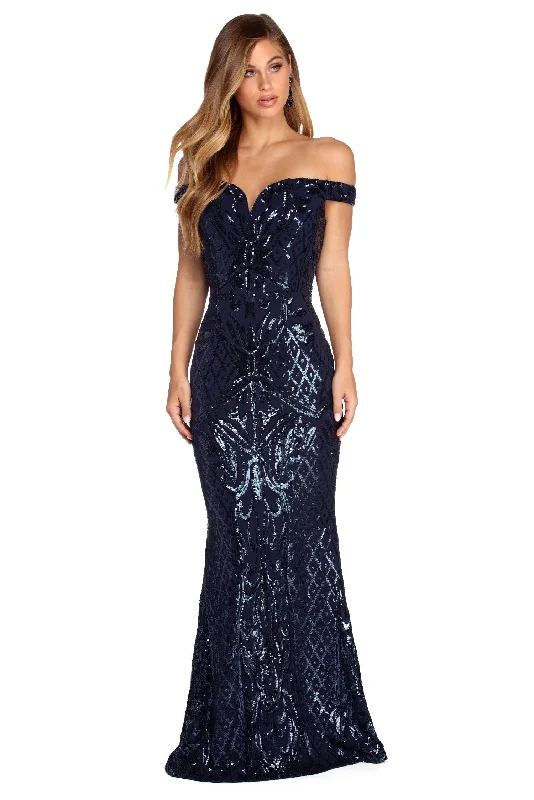Huge Price Cuts Await!Cara Formal Sweetheart Sequin Dress