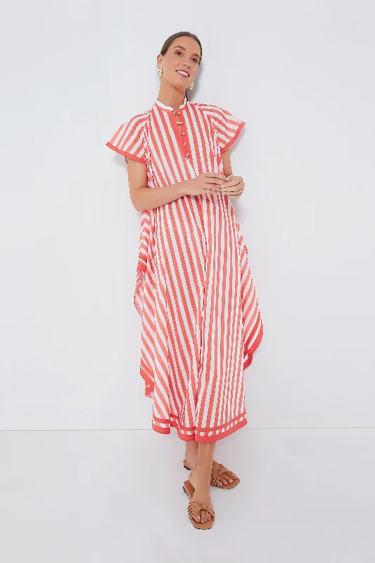 Time to Save Big!Coral Stripes Anouk Dress