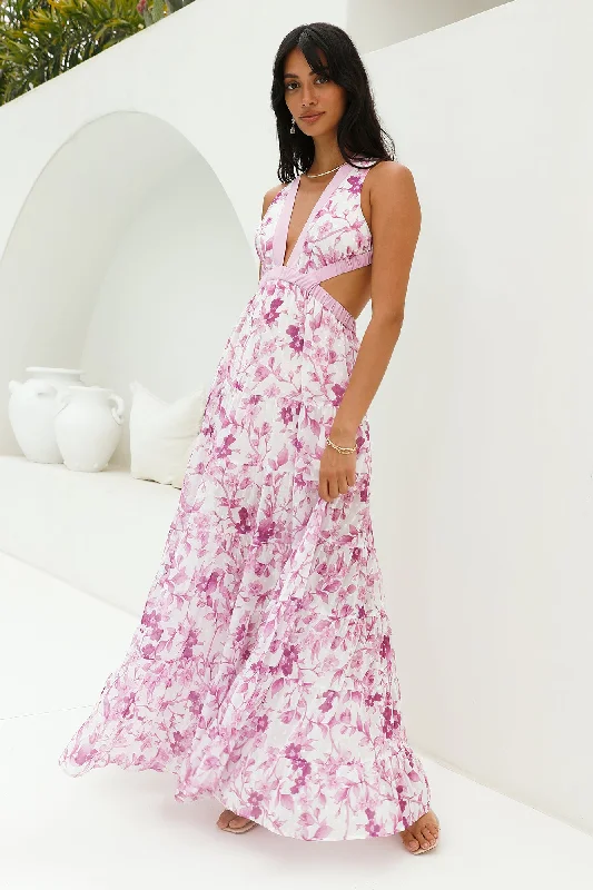 Limited Time Offer!Fashion Forward Maxi Dress Purple
