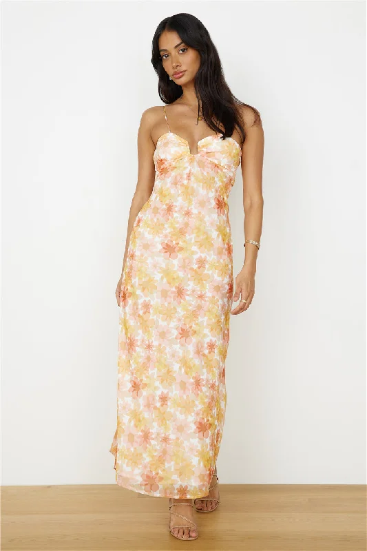Flash Sale – Act Fast!Follow You Anywhere Maxi Dress Orange