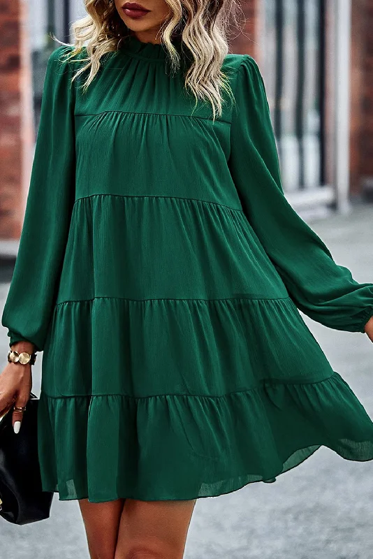 The Sale You’ve Been Waiting For!Ruffle Tiered Puff Sleeve Dress