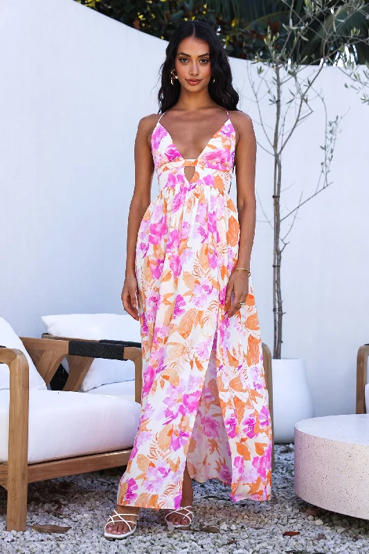Hottest Discounts of the Year!HELLO MOLLY Fancy Resort Maxi Dress Orange