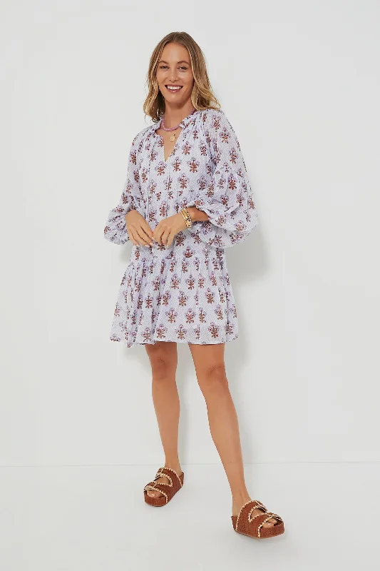 Exclusive Deals Just for You!Lavender Atherton Balloon Sleeve Short Dress
