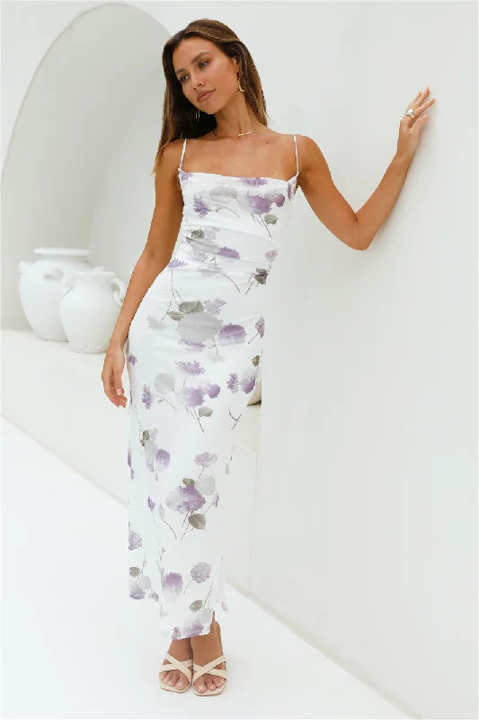 Bigger Savings, Better Shopping!Lavender Love Mesh Maxi Dress Purple