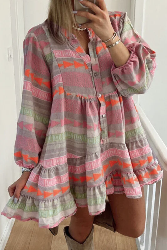 Special Offer – Act Fast!Stripe Puff Sleeve Babydoll Dress