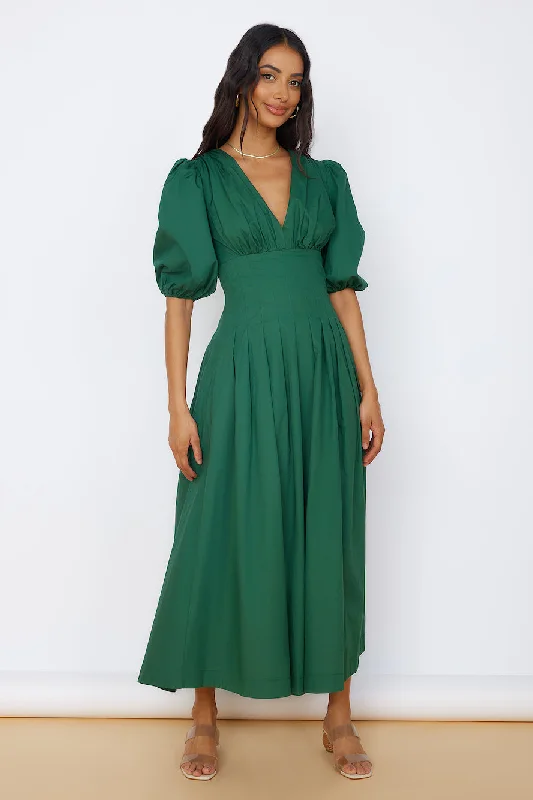 Get Ready to Save!Nature's Escape Maxi Dress Green