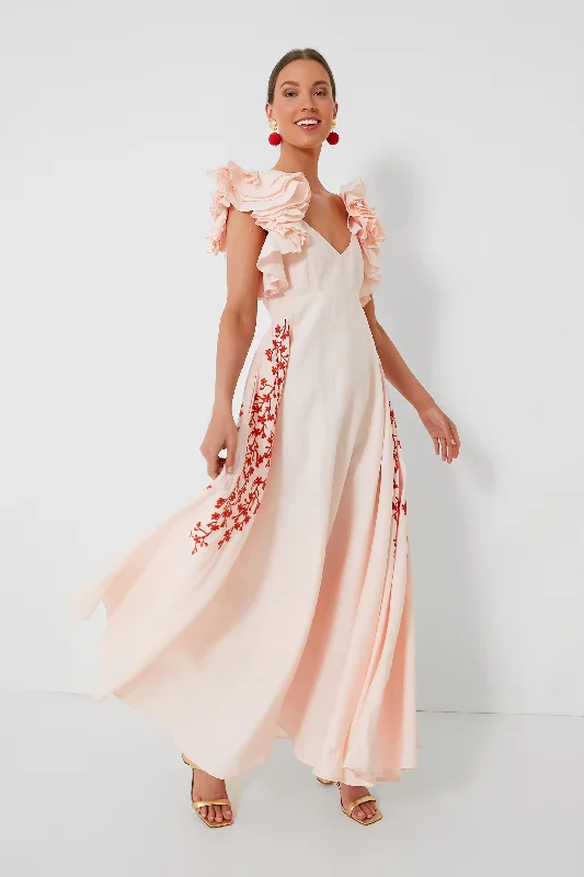 Special Discounts Inside!Peach Essen Maxi Dress