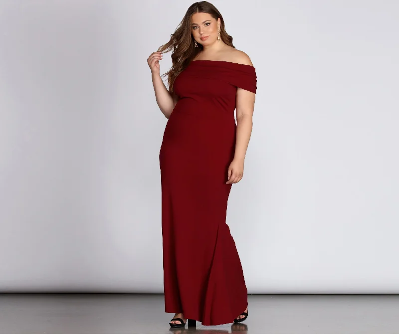 More Discounts, More Joy!Plus Maddison Sleeveless Mermaid Dress
