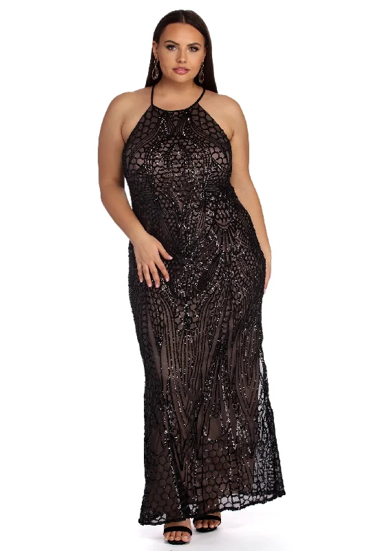 Don’t Wait – Shop Today!Plus Teresa Formal Sequin Dress