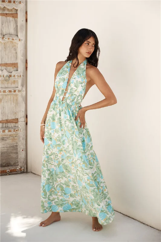 Today Only – Don’t Miss It!Ripe Mango Halter Maxi Dress Green