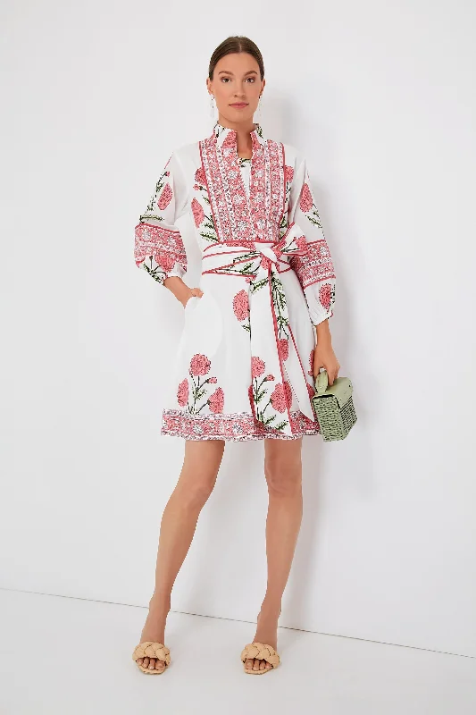 Score Huge Discounts Today!Rosy Marigold Flounce Shorty Dress