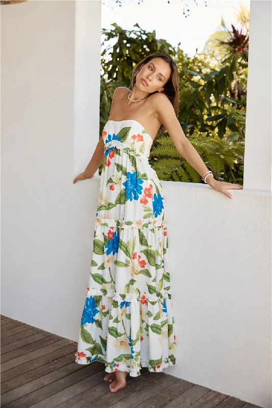 Best Price of the Season!SEVEN WONDERS Daria Maxi Dress White Floral