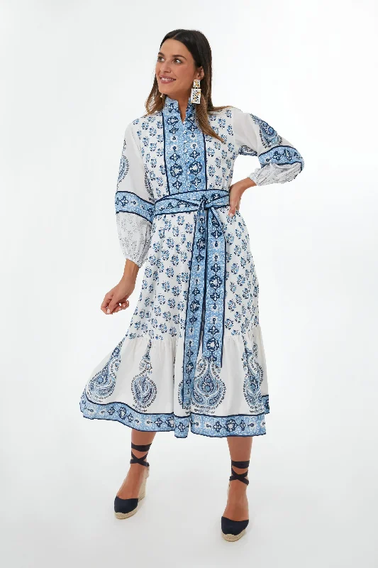 Exclusive Offers You’ll Love!Sky Blue Cornflower Flounce Dress