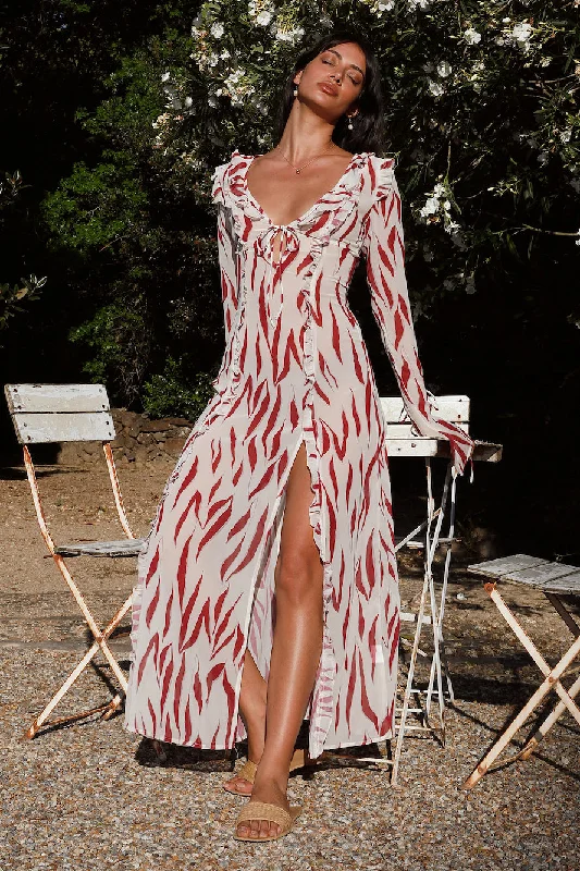 Your Best Deals Are Here!Solo Traveller Maxi Dress Red