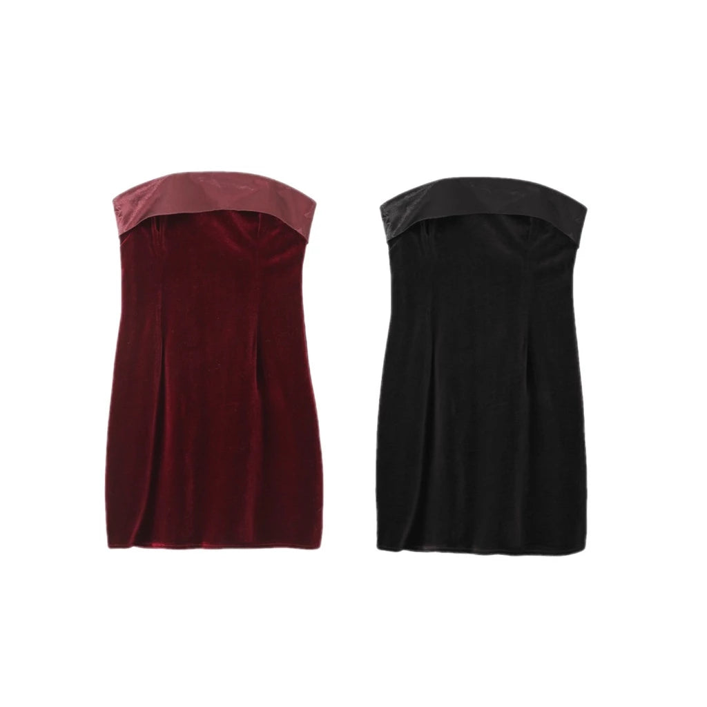 Get the Best for Less!Aloisa Velvet Tube Dress