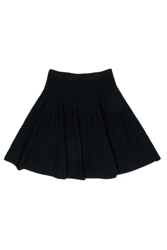 Unlock Huge Savings Now!BCBG Max Azria - Black Ribbed Knit "Kelli" Skater Skirt Sz S Unlock Huge Savings Now!BCBG Max Azria - Black Ribbed Knit "Kelli" Skater Skirt Sz S