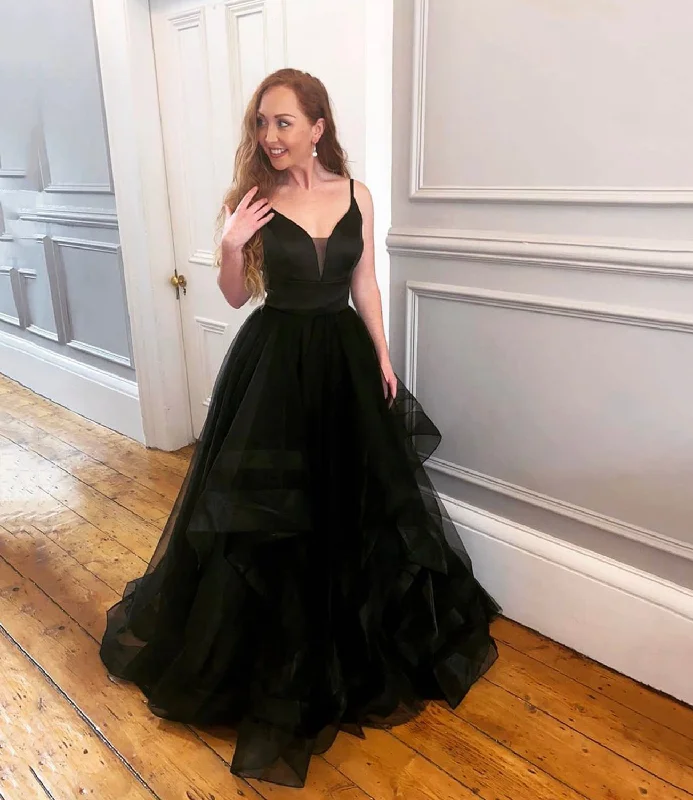 Find the Best Deals Here!BLACK TULLE LONG A LINE PROM DRESS BLACK EVENING DRESS cg20529 Find the Best Deals Here!BLACK TULLE LONG A LINE PROM DRESS BLACK EVENING DRESS cg20529