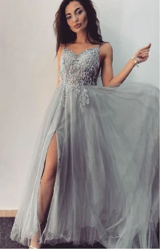 Your Discount is Waiting!Charming V neck Prom Dresses Split Slit Evening Party Gown cg20469 Your Discount is Waiting!Charming V neck Prom Dresses Split Slit Evening Party Gown cg20469