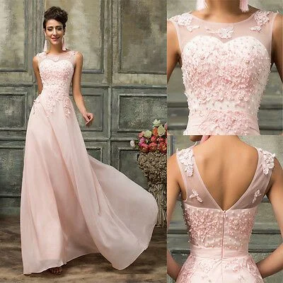 Incredible Savings Inside!Fashion Formal Evening Lace Party Prom Ball Gown Wedding Bridesmaid Maxi Dress   cg18216
