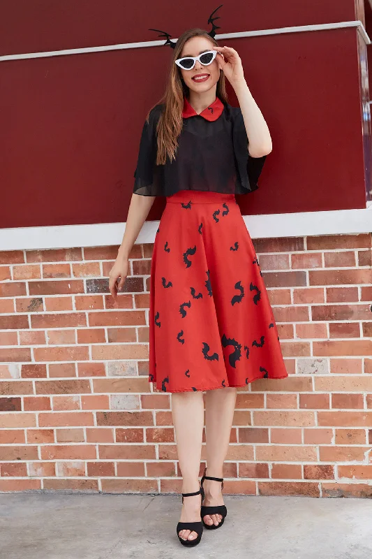 Find the Best Deals Here!Gothic Style Halloween Shawl Cloak Bat Print Dress