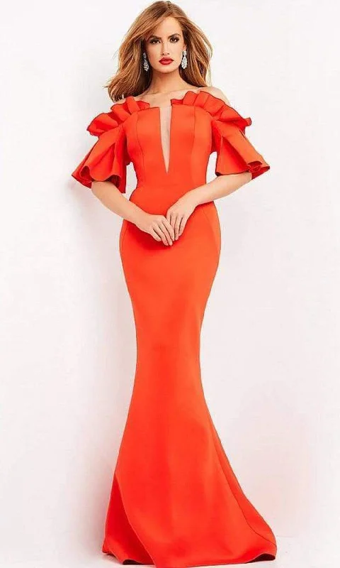 Your Favorite Sale is Back!Jovani - 06901 Off Shoulder Full Length Trumpet Gown