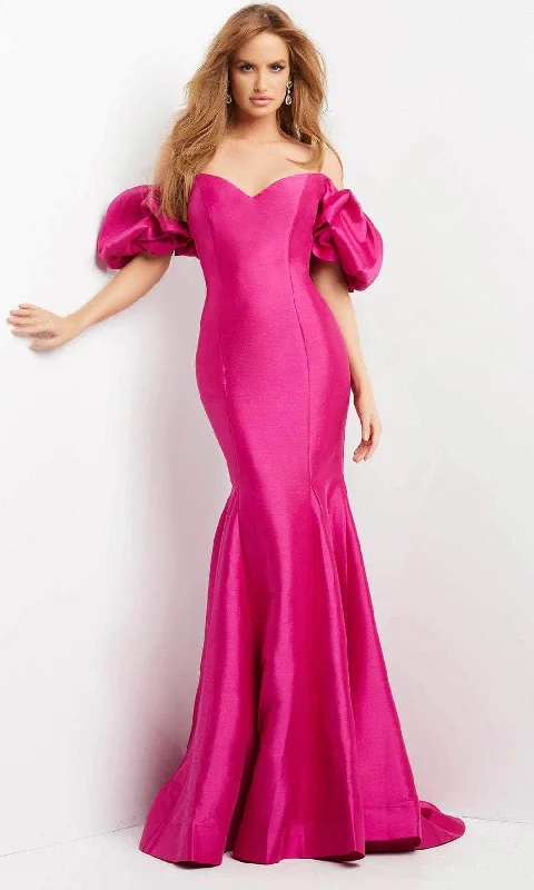 Don’t Wait – Shop Today!Jovani 09031 - Puff Sleeve Off Shoulder Evening Dress
