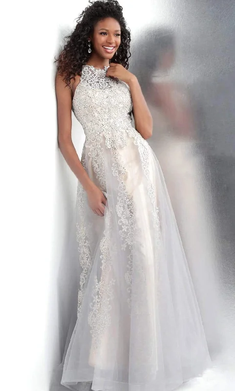Bigger Savings, Better Shopping!JVN by Jovani - Embroidered Tulle Gown JVN64157SC