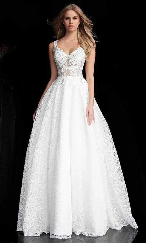 More Discounts, More Joy!JVN by Jovani - Plunging V-Neck Embellished Ballgown JVN64105SC - 1 pc Rasberry In Size 00 Available More Discounts, More Joy!JVN by Jovani - Plunging V-Neck Embellished Ballgown JVN64105SC - 1 pc Rasberry In Size 00 Available
