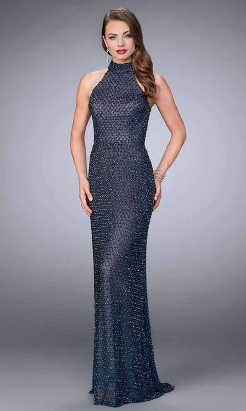 Best Offers of the Month!La Femme - Beaded Sleeveless Racerback Sheath Gown 24258SC - 1 pc Navy In Size 2 Available Best Offers of the Month!La Femme - Beaded Sleeveless Racerback Sheath Gown 24258SC - 1 pc Navy In Size 2 Available