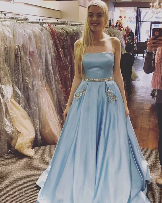 Save Money, Shop Happy!Light Blue Long Satin Prom Dresses,Beaded Prom Dresses For Teens cg20468 Save Money, Shop Happy!Light Blue Long Satin Prom Dresses,Beaded Prom Dresses For Teens cg20468