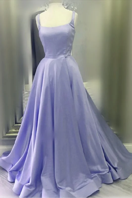 Everything Must Go!Long Lavender Prom Dresses 2021 Ball Gown Satin Spaghetti Straps cg20423 Everything Must Go!Long Lavender Prom Dresses 2021 Ball Gown Satin Spaghetti Straps cg20423