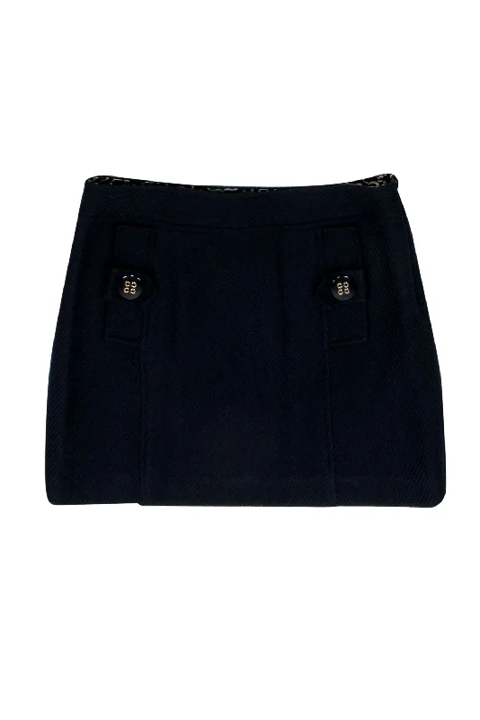Sale Alert – Get Ready to Shop!Milly - Navy Wool Miniskirt w/ Button Detailed Pockets Sz 8 Sale Alert – Get Ready to Shop!Milly - Navy Wool Miniskirt w/ Button Detailed Pockets Sz 8