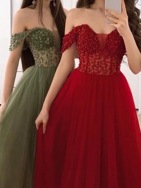 Seasonal Sale – Shop Now!Off the Shoulder Burgundy Green Long Prom Dresses cg20515 Seasonal Sale – Shop Now!Off the Shoulder Burgundy Green Long Prom Dresses cg20515