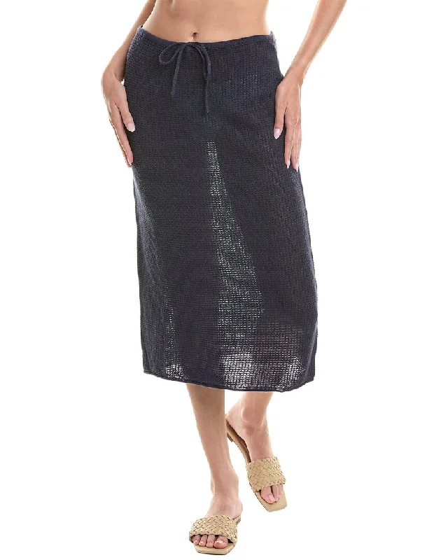 Unlock Huge Savings Now!Onia Linen Knit Low Rise Midi Skirt