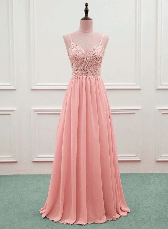 Today’s Deals, Tomorrow’s Regrets!Pink Beaded Sweetheart Chiffon A-Line New Prom Dress, Pink Evening Gown Wedding Party Dress cg20453 Today’s Deals, Tomorrow’s Regrets!Pink Beaded Sweetheart Chiffon A-Line New Prom Dress, Pink Evening Gown Wedding Party Dress cg20453