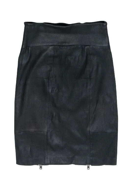 Savings You Can’t Ignore!Rachel Zoe - Black Leather Double Zipper Pencil Skirt Sz 4 Savings You Can’t Ignore!Rachel Zoe - Black Leather Double Zipper Pencil Skirt Sz 4