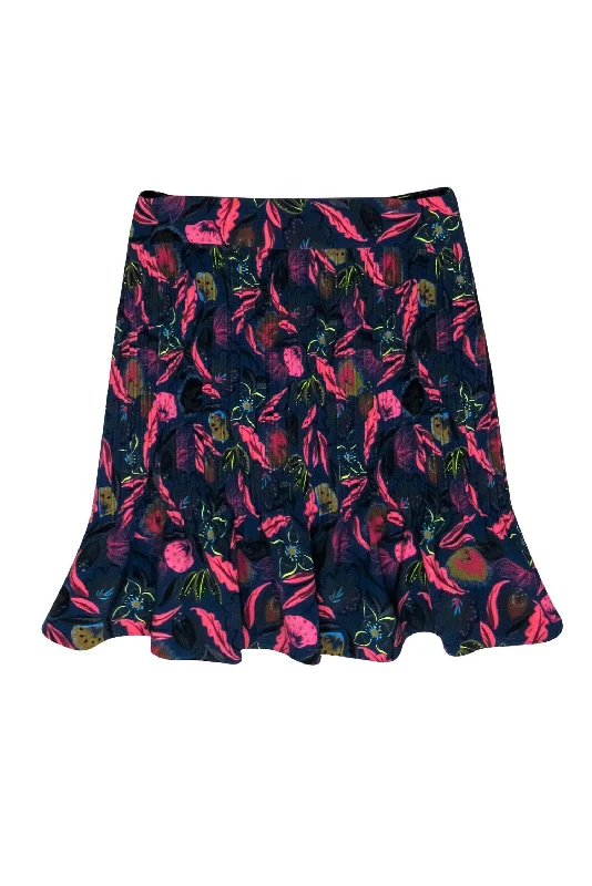 Savings You Can’t Ignore!Saloni - Purple & Pink Floral Print Textured Ruffle Miniskirt Sz S Savings You Can’t Ignore!Saloni - Purple & Pink Floral Print Textured Ruffle Miniskirt Sz S