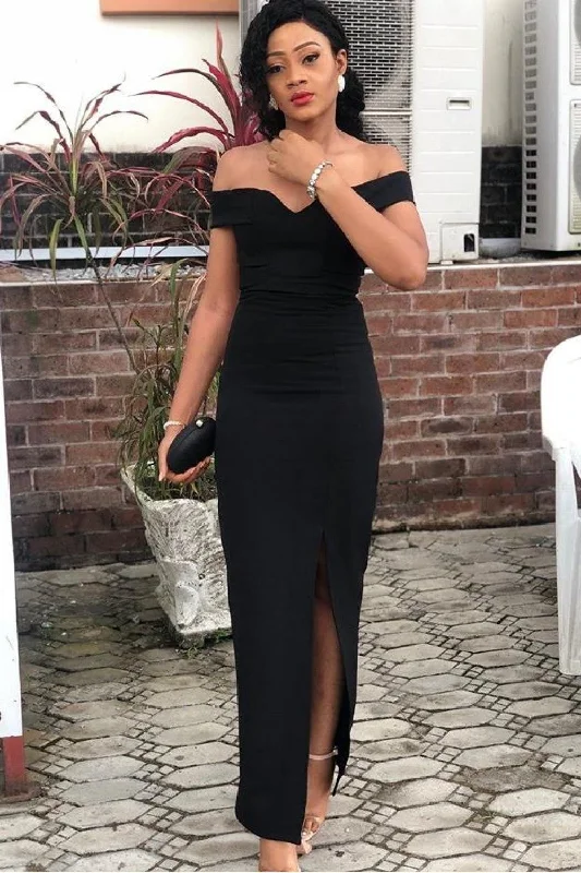 Your Favorite Items on Sale Now!Sheath Black Off-the-Shoulder Prom Dresses Formal Evening Gowns cg20440 Your Favorite Items on Sale Now!Sheath Black Off-the-Shoulder Prom Dresses Formal Evening Gowns cg20440