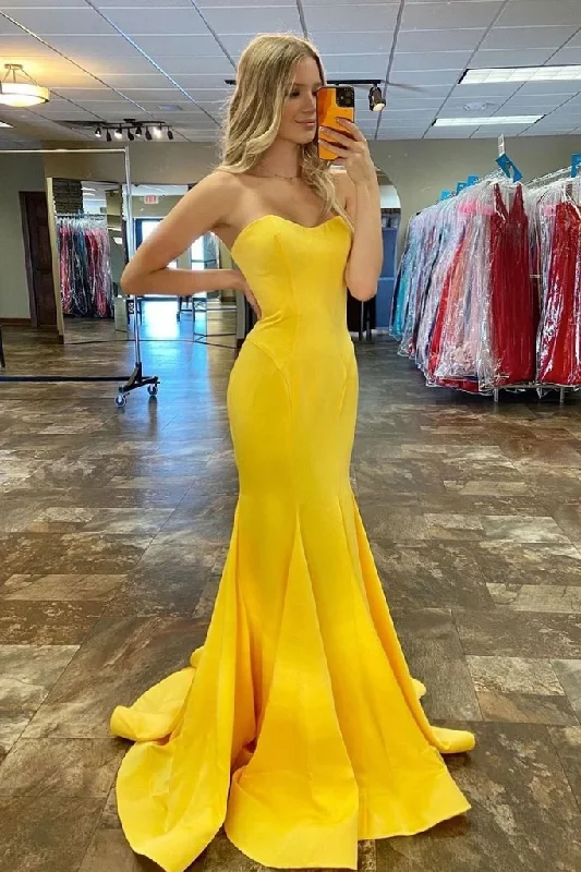 Shop More, Spend Less!SIMPLE YELLOW SATIN LONG PROM DRESS YELLOW FORMAL DRESS cg20456 Shop More, Spend Less!SIMPLE YELLOW SATIN LONG PROM DRESS YELLOW FORMAL DRESS cg20456