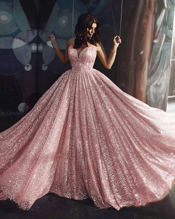 Mega Sale Happening Now!Sparkly pink prom dresses 2021    cg20484