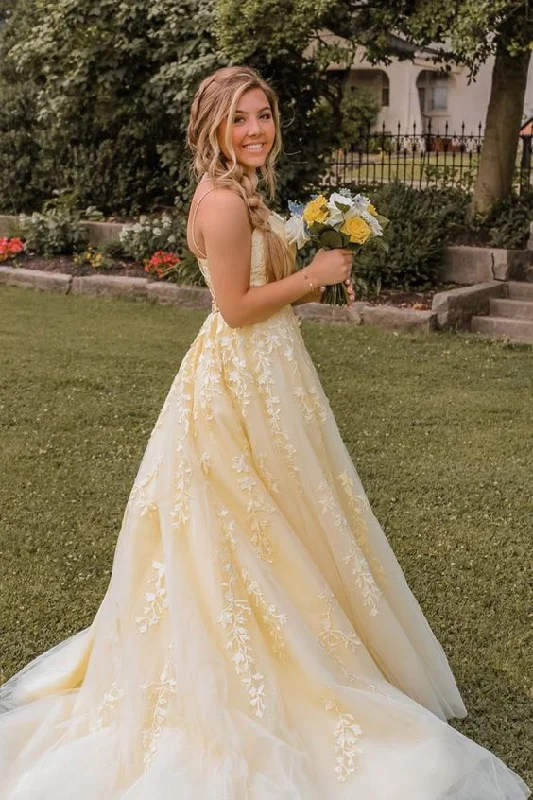 Shop Now and Save!Straps Long Prom Dress with Lace Appliques    cg20445