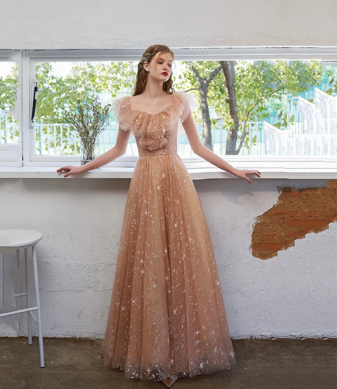 Don't Miss Out!STYLISH TULLE LONG A LINE PROM DRESS EVENING DRESS    cg20488