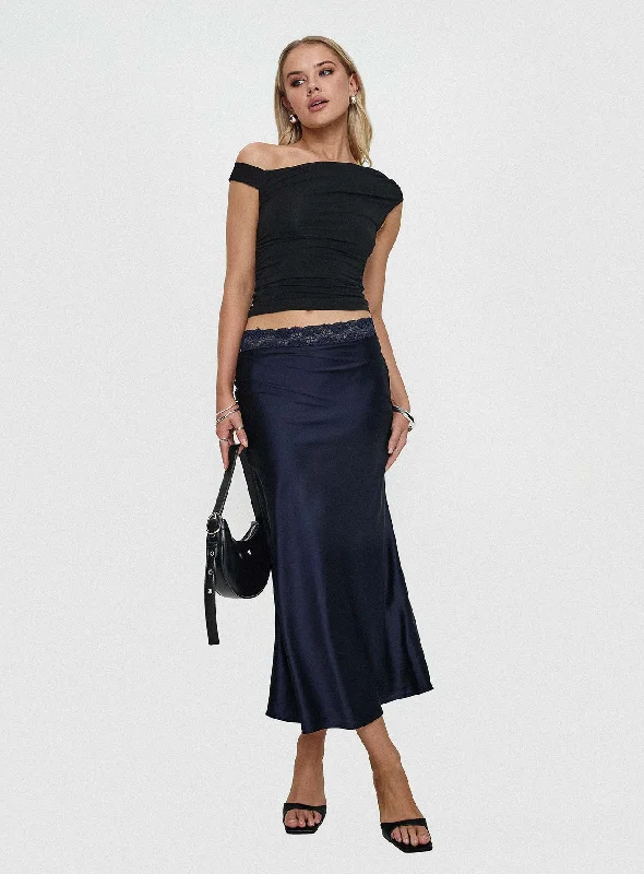 The Sale You’ve Been Waiting For!The Charmaine Maxi Skirt Navy
