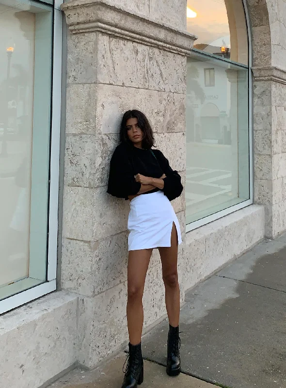 Save Up to 50% Off!The Lola Mini Skirt White