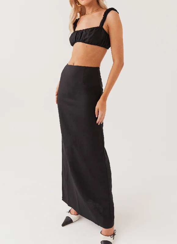 Shop Early, Save Big!Valencia Villa Maxi Skirt - Black