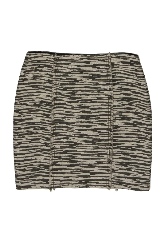 Huge Price Cuts Await!Worth - Brown & Beige Wool Mini Skirt Sz 8