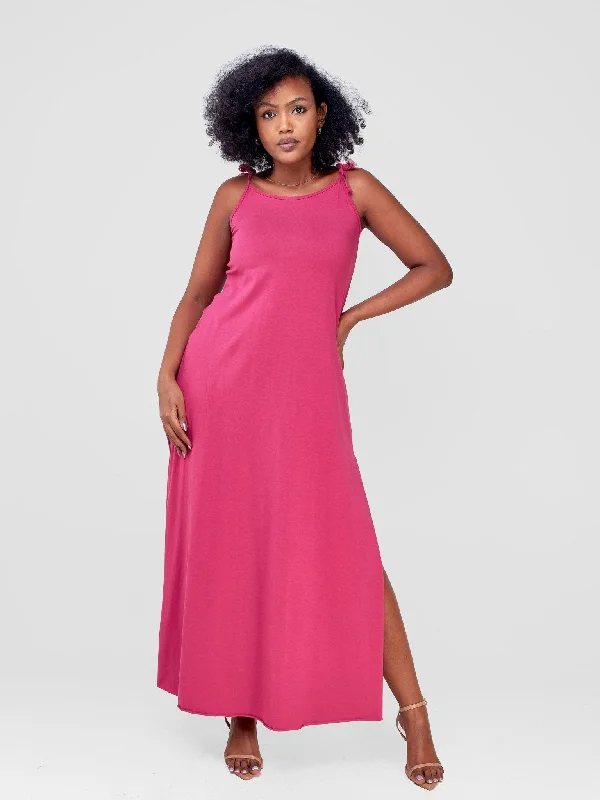 Upgrade for Less!Chill Strappy Maxi Dress - Fuschia