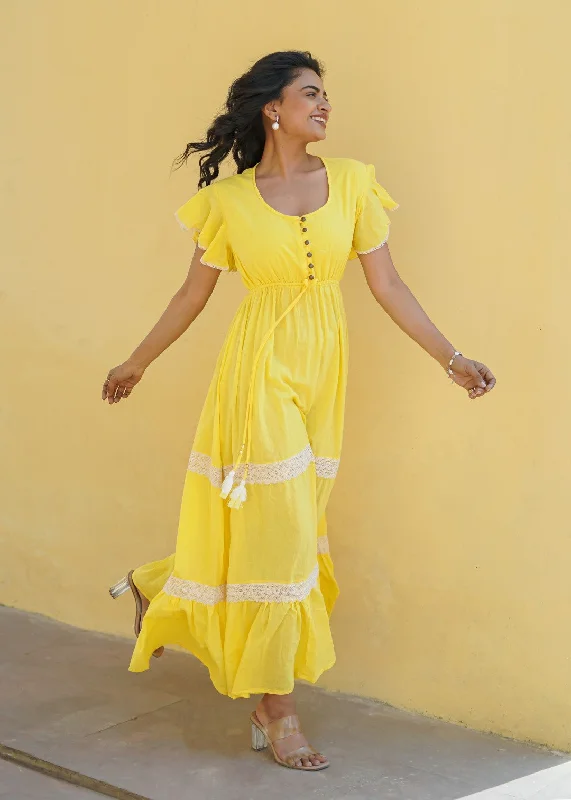 Your Shopping Wish, Our Discount Command!Balize Dress Yellow